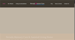 Desktop Screenshot of nvmemorycare.com